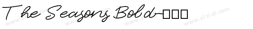 The Seasons Bold字体转换